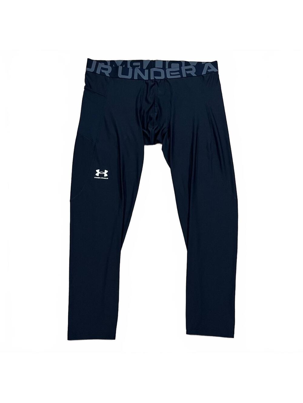 Under Armour Mens HeatGear 3/4 Compression Leggings Black Size 3XL